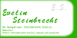 evelin steinbrecht business card